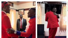 Pallaso was recieved into NUP by Bobi Wine and Joel Ssenyonyi