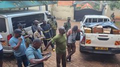 Among the items seized were 167 cartons of assorted high-value cigarettes originating from China, the U.K., and Germany.
