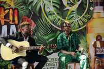 Emma Frost and Fyno performing at the launch of the 4th edition of the Ndeku NyamaChoma Festival at Shisa Nyama Festival