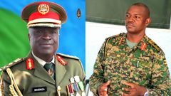 Brigadier General Chris Bagonza and Colonel Nelson Ahebwa