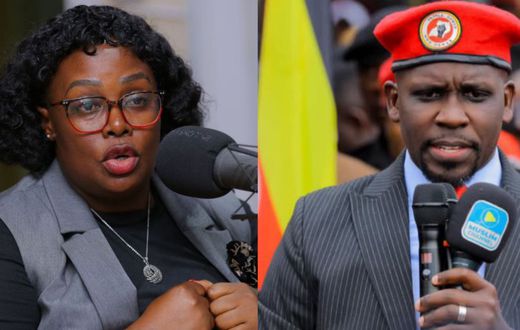 Joyce Bagala and Joel Ssenyonyi