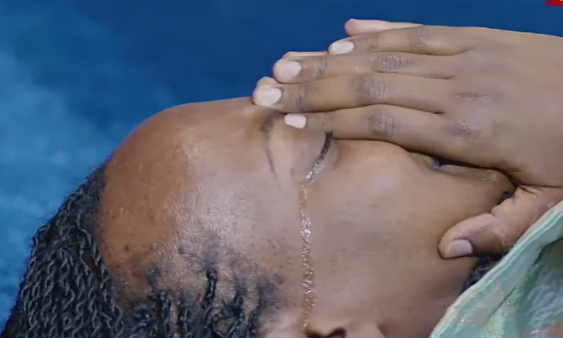 Pastor Patience Rwabwogo in tears