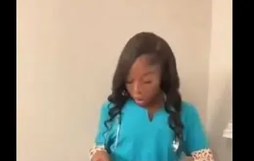 A healthworker has jeopardised her ethics by following a social media trend.