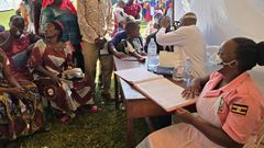The medical camp, held on May 28, 2024, in Gomba, provided essential health services to the community.