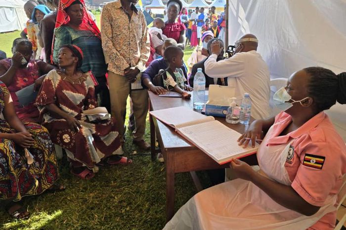 The medical camp, held on May 28, 2024, in Gomba, provided essential health services to the community.