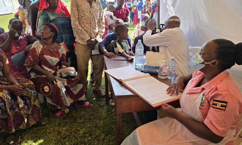 The medical camp, held on May 28, 2024, in Gomba, provided essential health services to the community.