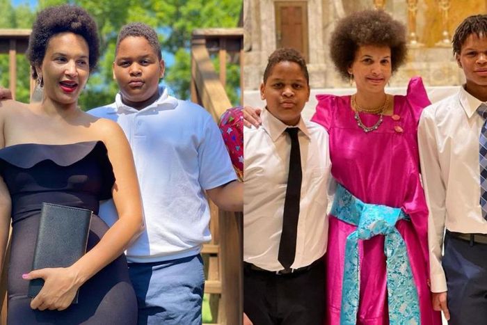 Daniella Atim with Alfa and Abba