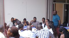 Some of the youths during the training