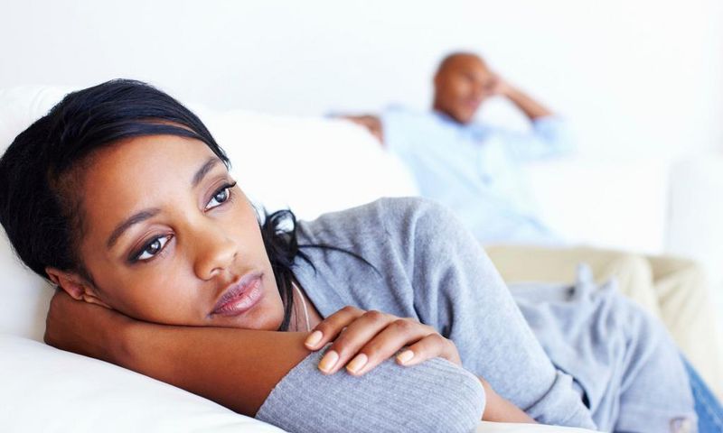 Unhappy couple