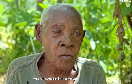 Theresie Nyirakajumba, a 123-year-old woman from Rwanda who has confessed to be a virgin and still hopeful for a man before she dies
