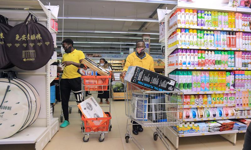 people shopping