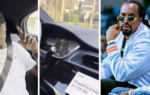 Chameleone takes chance in backseat of self-driven Google car, Navio hypes him/Instagram