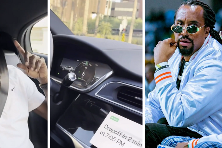 Chameleone takes chance in backseat of self-driven Google car, Navio hypes him/Instagram