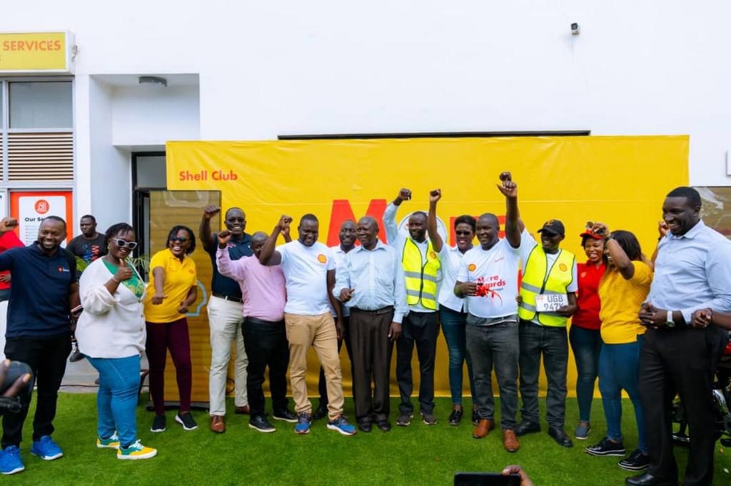 The winners pose of the photo