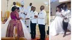 Jackie Amongin tied the knot with her husband Achelles Lubega on Saturday