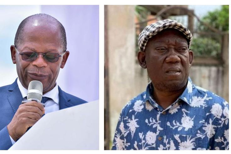 Minister JC Muyingo and late Kato Lubwama