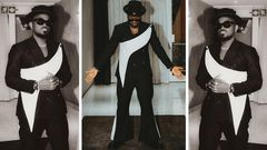 Ykee Benda springs like black panther in a stylish casual loose suit/Instagram