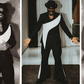 Ykee Benda springs like black panther in a stylish casual loose suit/Instagram