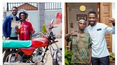 Bobi Wine gifted a new bike to Rozio from Isingiro