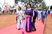 Nnabagereka Sylvia Nagginda arrives at the Church