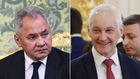 Former Russian defense minister Sergei Shoigu (left) and his replacement Andrey Belousov (right).Sergei Bobylyov/Pool/AFP via Getty Images; Vyacheslav 
Prokofyev/Pool/AFP via Getty Images
