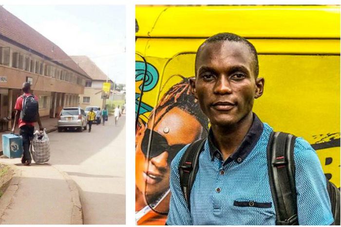 Henry Suubi Kiyimba went viral after reporting to campus with a metallic suitcase