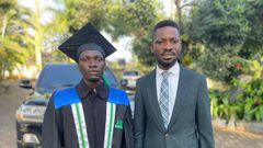 Bobi Wine and his graduating askari Sherif Higenyi