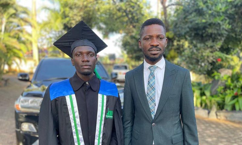 Bobi Wine and his graduating askari Sherif Higenyi