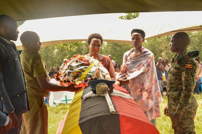 Lt. Tukamuhabwa was laid to rest at his ancestral home in Seeta village in Kinuuka sub-county, Lyantonde district.