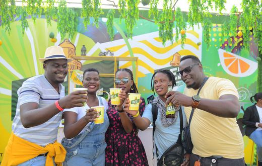 Roast and Rhyme treated attendees to the new Bell Citrus variant at the Nile Resort in Jinja