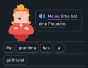 Language learning app