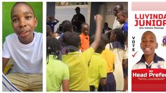 Junior Luyinda  "Kabaka Mwanga" was contesting as Head prefect before being downgraded to the Entertainment race