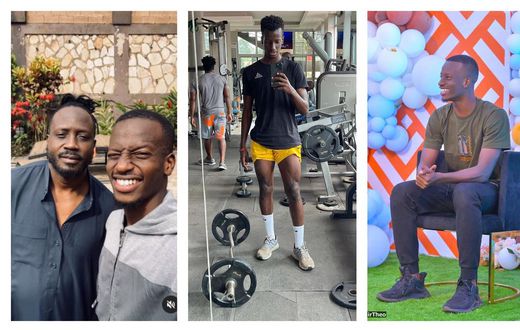 Bebe Cool and his son Alpha Thierry Ssali