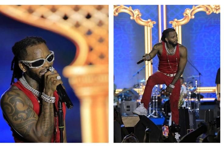 Diamond Platnumz put on a thrilling show at Kololo on Friday night