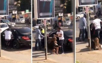 Social media erupts as woman is thrown out of Mercedes Benz in Nairobi street