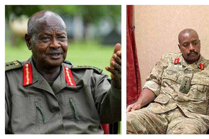 President Yoweri Museveni and First Son Gen Muhoozi Kainerugaba