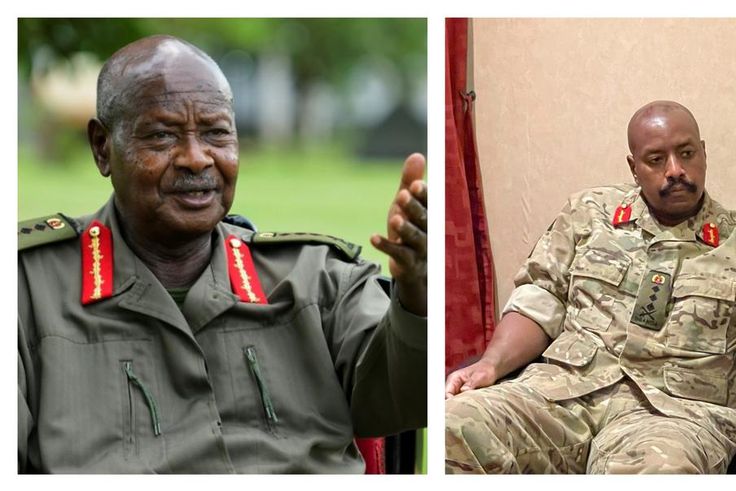 President Yoweri Museveni and First Son Gen Muhoozi Kainerugaba