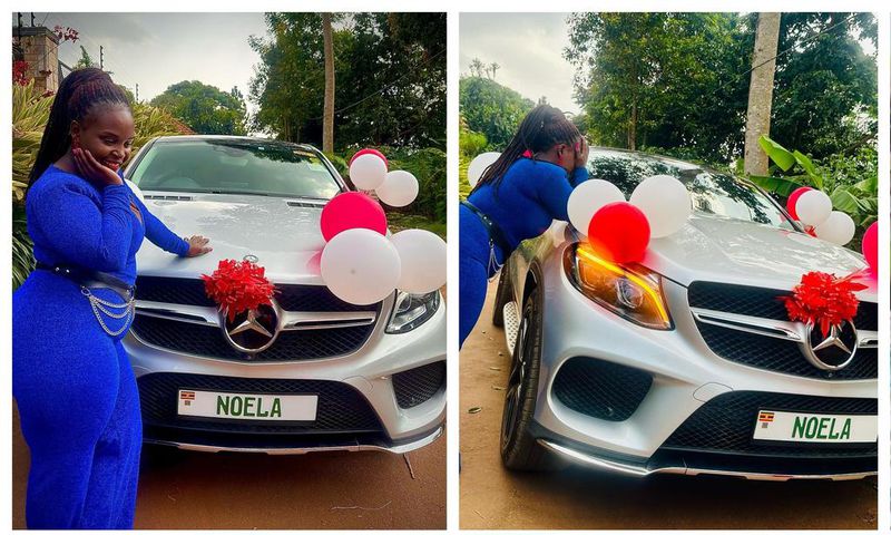 Noela posing with her new ride