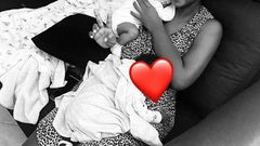Flavia Tumusiime with her twins