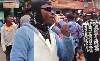 How protestor fooled the world that he was smoking teargas