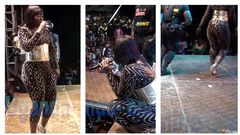 Winnie Nwagi was forced to abandon her performance after she was attacked by revelers