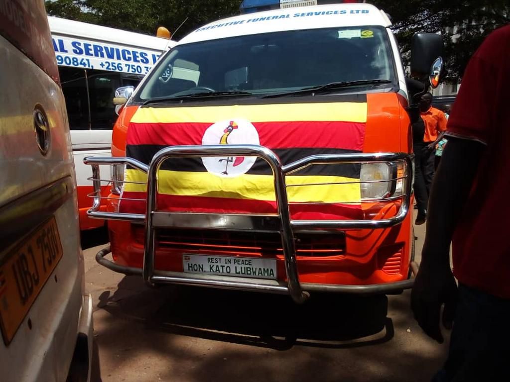 Kato Lubwama's body was moved to the National Theater today, Monday June 12