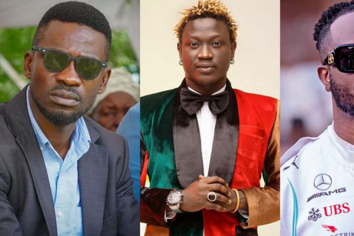 Bobi Wine, Gravity Omutujju and Bebe Cool