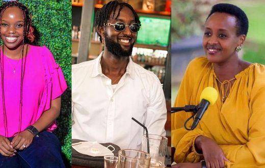 Cynthia Tumwine, Mark Ruranga and Natasha Museveni