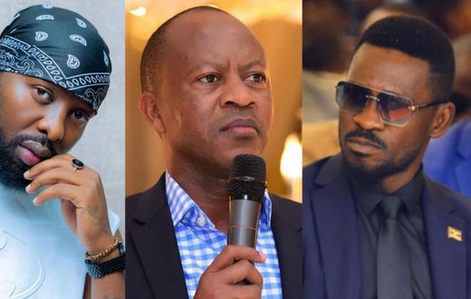Eddy Kenzo, Frank Gashumba and Bobi Wine