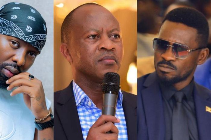 Eddy Kenzo, Frank Gashumba and Bobi Wine