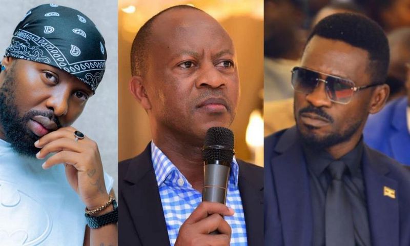 Eddy Kenzo, Frank Gashumba and Bobi Wine