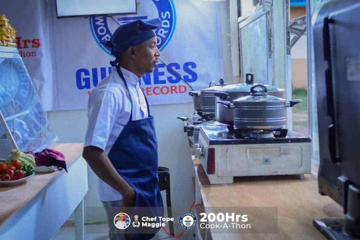 Chef Tope Maggie is set to break the record for longest cooking marathon [Gistreel]