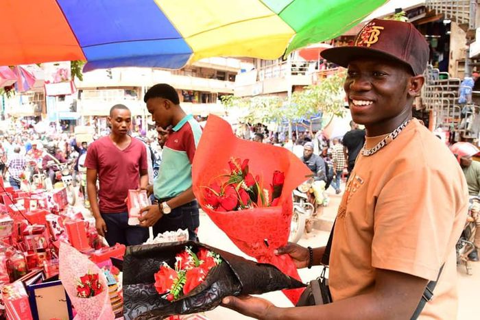Kampala city traders said Valentine's gift sales were low