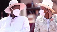 President Yoweri Museveni and his wife Janet